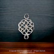 Sterling Silver Celtic Jewelry Connector 18x11mm 