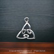 Sterling Silver Triquetra Necklace or Bracelet Charm 