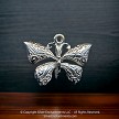 Ornate Sterling Silver Celtic Butterfly Pendant 