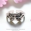 Sterling Silver Butterfly Toe Ring 