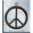 6 Silver Pewter Large Peace Symbol Pendants 40mm 