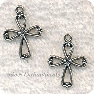 Cross Charm - Both Sides Shown 