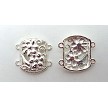 Bracelet Centerpiece, Floral 2-Strand Bracelet Focals (10) 