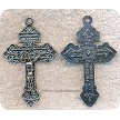 Large Fancy 3D Crucifix Necklace 