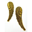 Antique Gold Double-sided Large Angel Wing Pendants 