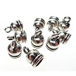 Tibetan Silver Bell Cone Caps, Jewelry End Caps - 10-pc 