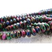 8mm Rondelle Multicolor Agate Beads 