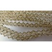 6mm Light Topaz Bicone Beads 