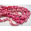 Fuschia Pink Magnesite Nugget Beads 