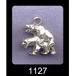Sterling Silver 3D Naughty Humping Bears Pendant 