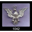Sterling Silver Eagle Pendant Necklace 