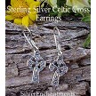 Sterling Silver Celtic Cross Earrings 