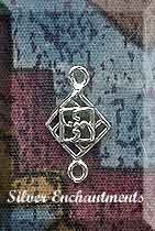 Sterling Silver Celtic Knot Jewelry Finding Link 