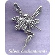 Sterling Silver Fairy Pendant with Hidden Bail 