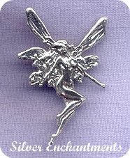 Sterling Silver Fairy Pendant with Hidden Bail 