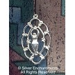 Sterling Silver Celestial Goddess Pendant 