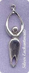Sterling Silver Goddess Pendant 