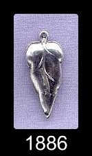 Sterling Silver Leaf Charm 