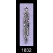 Sterling Silver Double-Sided Feather Pendant - Feather Jewelry 