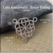 Sterling Silver Celtic Rosary or Necklace Y Connector 