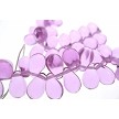 Czech Glass Briolette Beads, Light Lavender Purple, 9x6mm (25) 