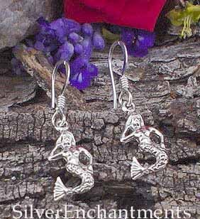 Sterling Silver Mermaid Earrings 