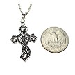 Ornate Cross Pendant Necklace 