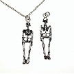 Silver Skeleton Necklace 