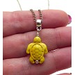 Turtle Pendant, Yellow 