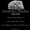 Snowflake Obsidian from USA 