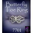 Sterling Silver Butterfly Toe Ring 