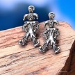 Silver Clown Earrings 