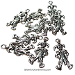Silver Clown Joker Jester Charms 