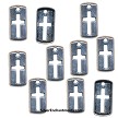 Silver Shield Cross Charms 