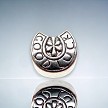10 Silver Good Luck BigHole Horseshoe Beads 10mm 