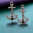 Silver Anchor Earrings 