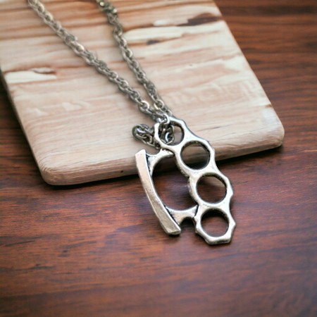 Brass Knuckle Necklace 