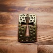 10 Bronze Textured Cut out Cross Jewelry Connectors 22x14mm 