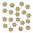 9mm Bright Gold Fancy Star Bead Caps 