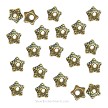 7mm Fancy Gold Star Bead Caps 