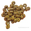 8mm Gold Donut Rondelle Spacer Beads 