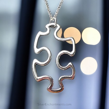 Silver Puzzle Necklace 