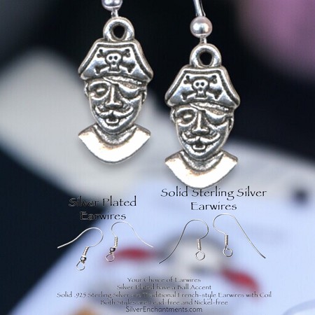 Silver Pirate Earrings 