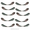 Long Silver Angel Wing Beads 
