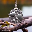 Silver Simple Life Birds Necklace 