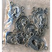 10 Silver Pewter Madonna Rosary Parts Catholic Rosary Connectors 