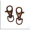Copper Lobster Clasps, Swivel for Key Rings Bag Charms 
