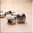 10 Silver Pewter Large Hole Horseshoe Beads 10mm 