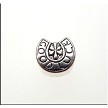 10 Silver Pewter Large Hole Horseshoe Beads 10mm 