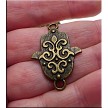 Antique Brass Ornate Hamsa Jewelry Connectors 33x22mm (10) 
